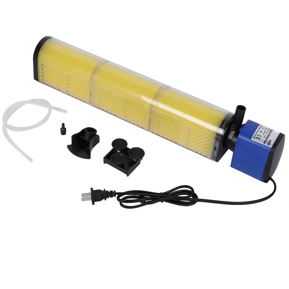 3 in 1 Aquarium Filter Fish Tank Filters Air Pump Oxygen Increase 220-240V(40W 3 layer filter)