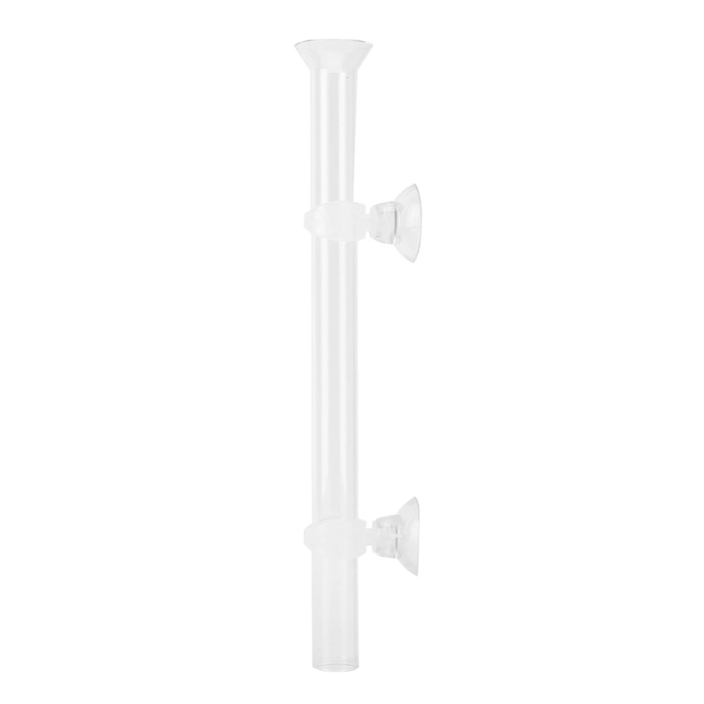 Acrylic Aquarium Shrimp Feeder Tube with Holder Clip Feeding Dish Set Fish Tank Accessory(20cm)