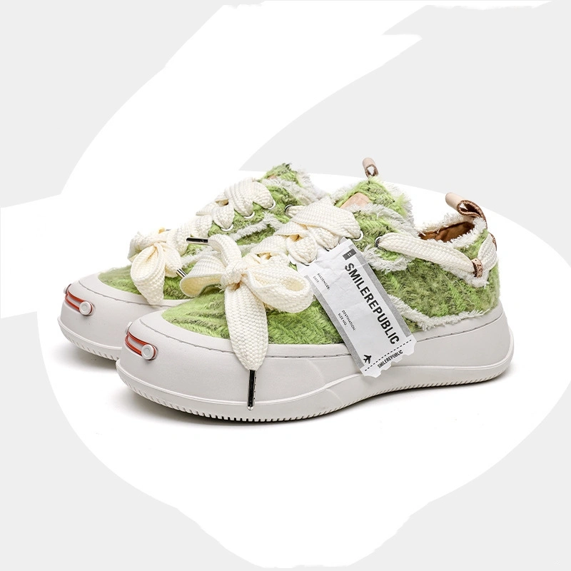 Green Jack Purcell Canvas Platform Beggar Shoes