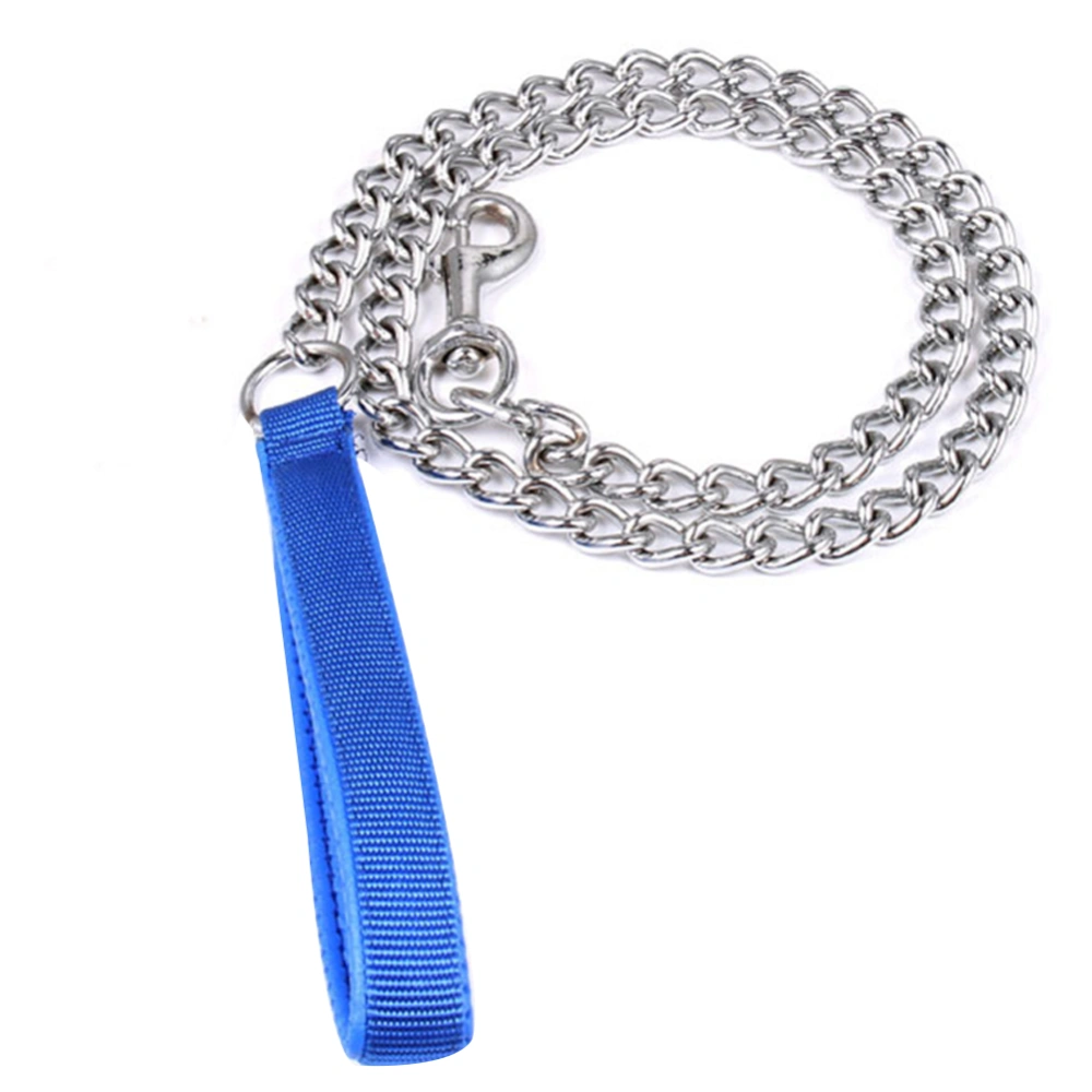 Pet Dog Walking Training Chain Lead Leash for Small Medium Large Dogs(Blue 2mm*120cm)