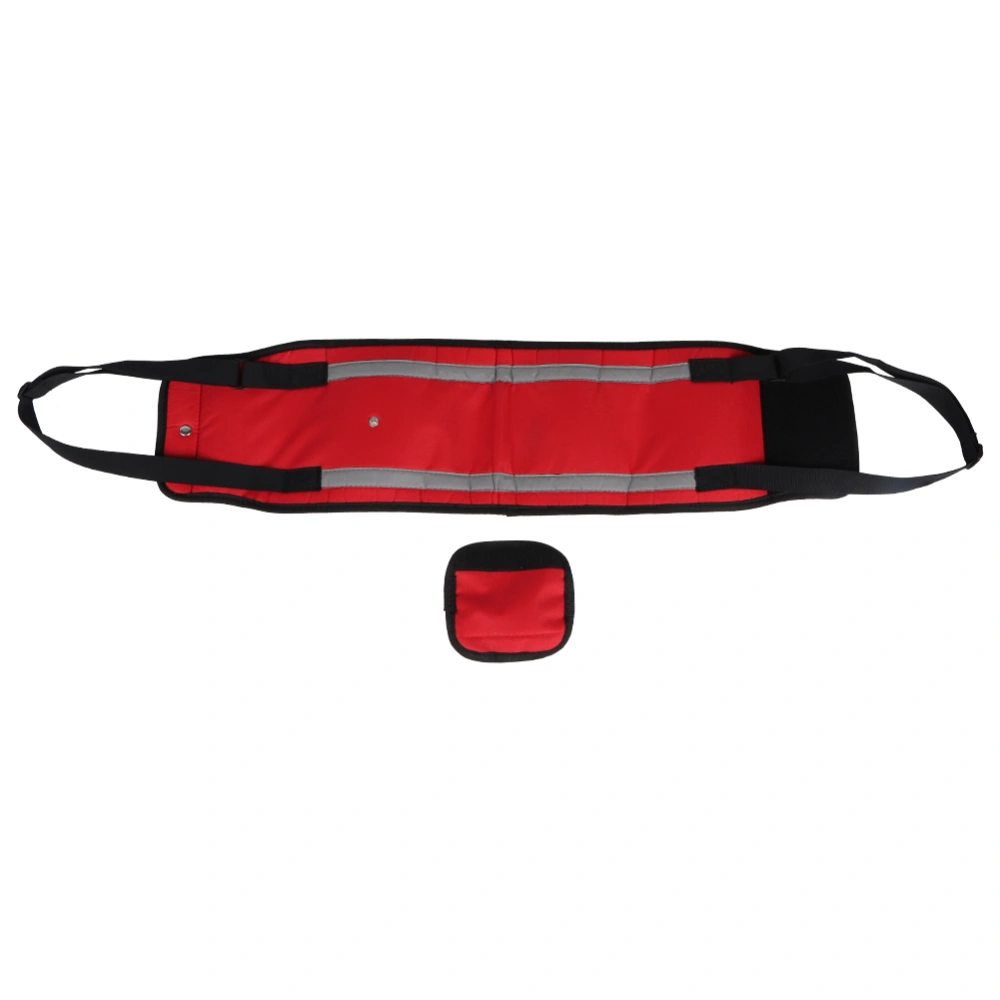 Red Walking Auxiliary Belt Old Age Dog Disabled Pet Dog Protection Traction Belt (S)