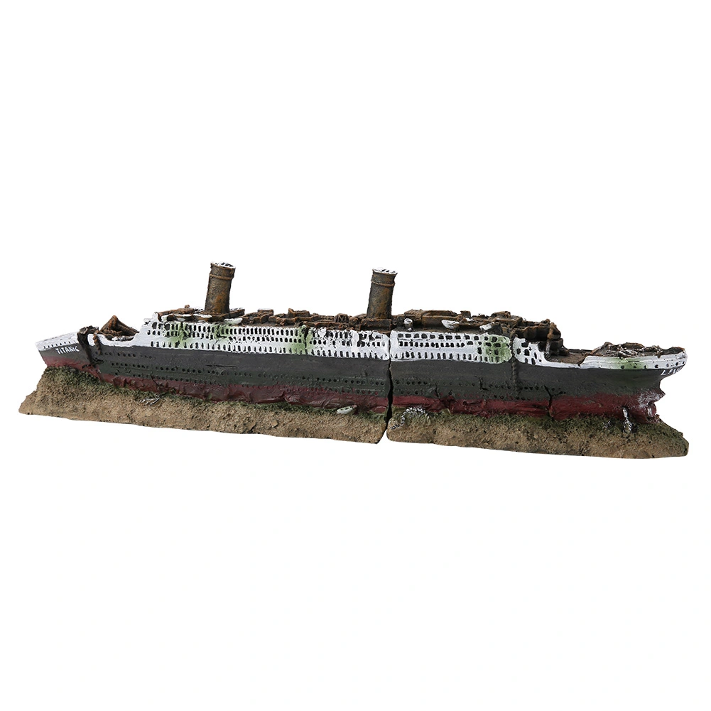 Titanic Lost Wrecked Boat Ship Aquarium Decoration Ornament wreck ornaments