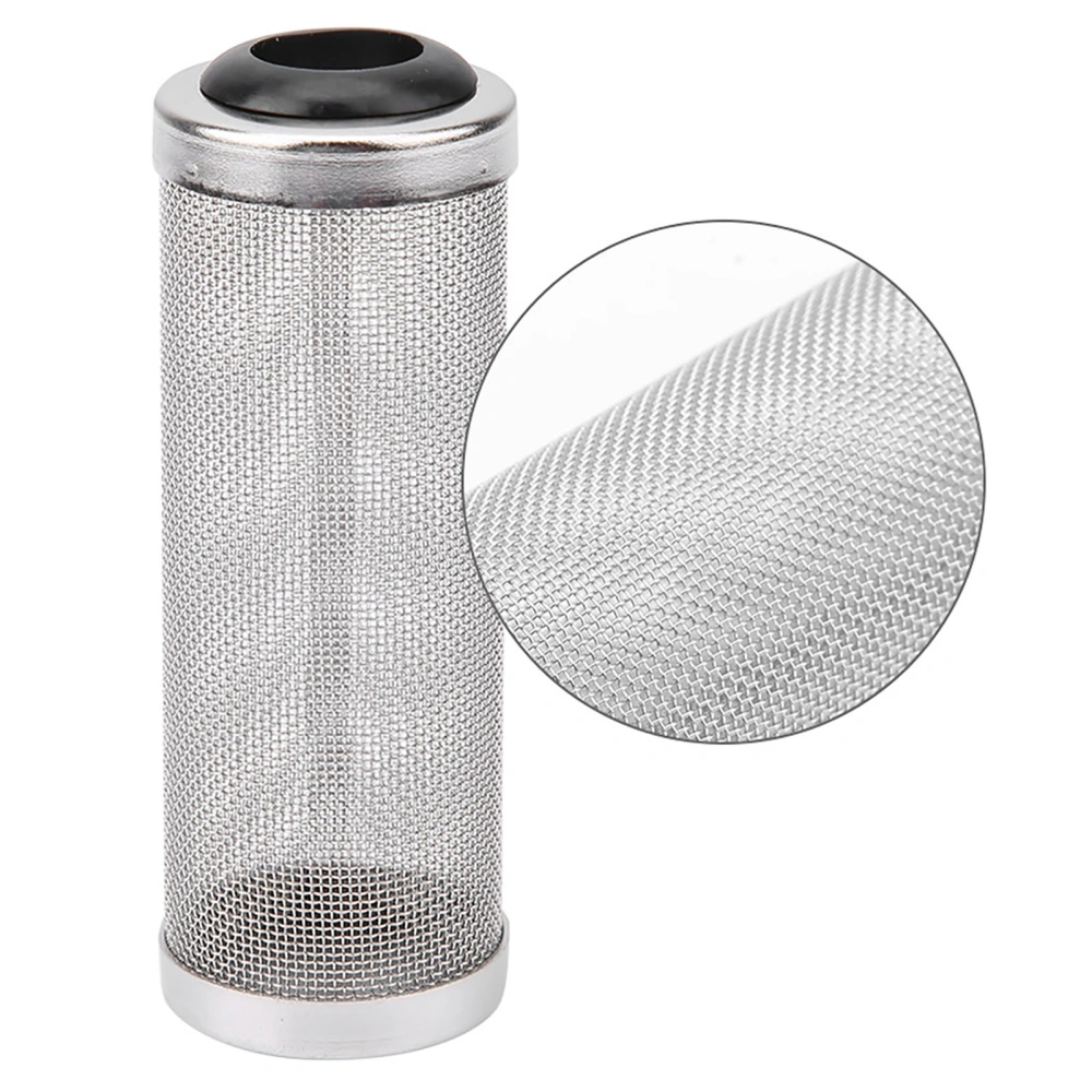 Aquarium Fish Tank Stainless Steel Mesh Filter Net Case Cover Protect Shrimp Fish (L Dia. 16mm)