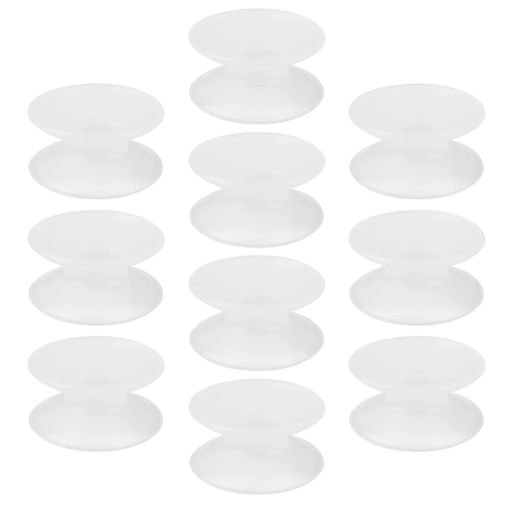 10pcs Silicone Double Sided Suction Cups for Glass Fish Tank Aquarium