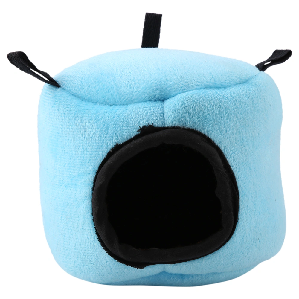 Hamster Sleeping Hanging Nest Small Animals Bed House Warm Winter Blue L