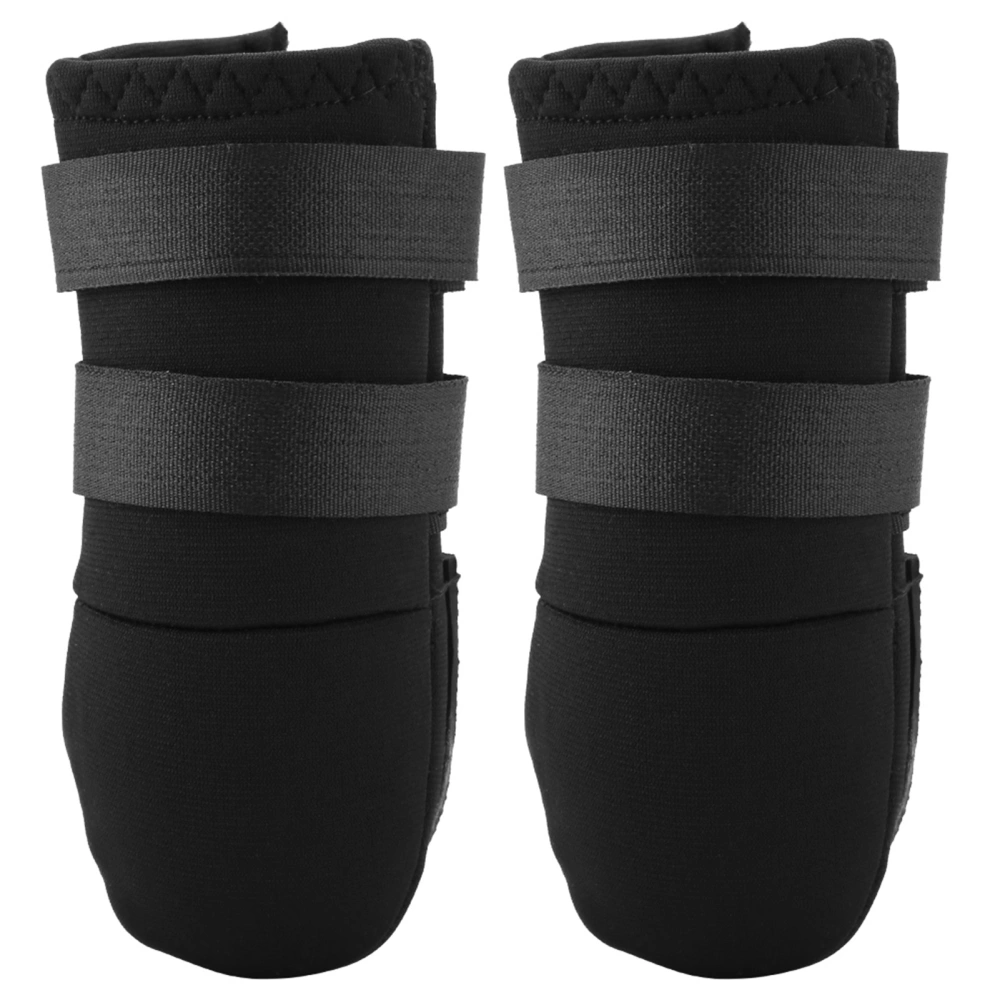 2pcs Dog Boots Shoes for Different Size Dogs with Two Adjustable Straps AntiSlip Sole XL