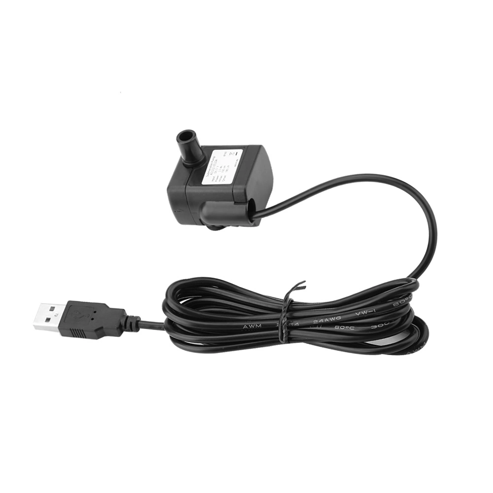 USB DC 5V Small Brushless Pump Aquarium Fish Tank Fountain Water Circulation Electric Pump