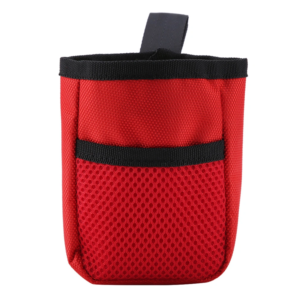 Pet Food Treat Bag Snack Training Obedience Waist Pouch Multifunctional Portable Supplies Red