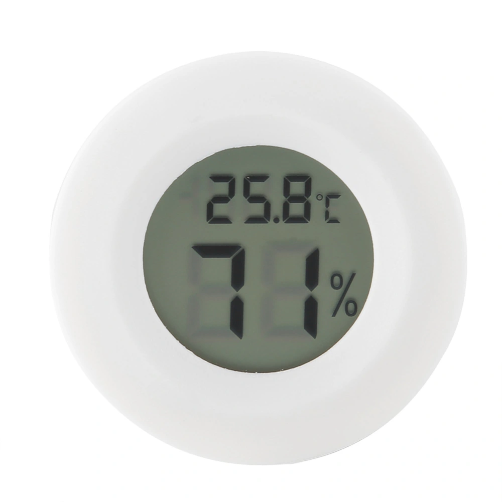 Mini Digital LCD Thermometer Hygrometer Round Shape Temperature Humidity Meter for Reptile