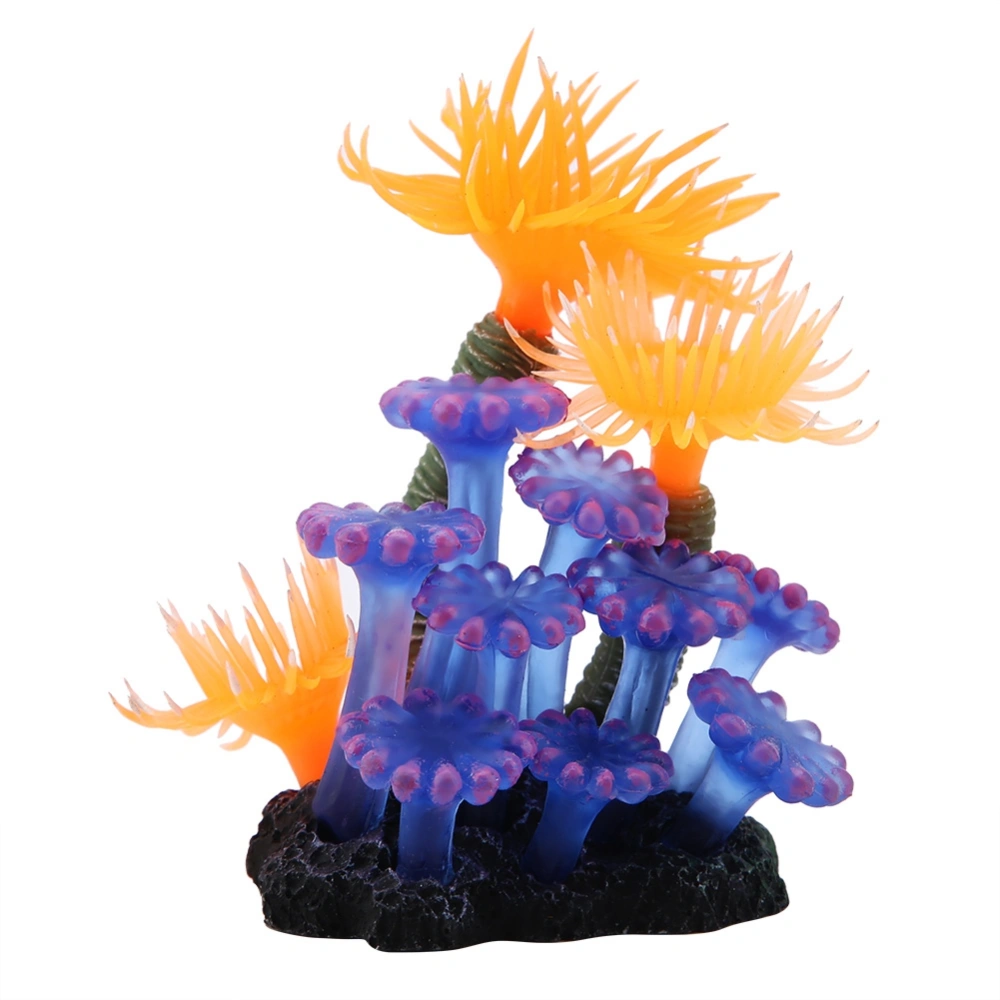 Aquarium Simulation Silicone Artificial Coral Sea Anemone Fish Tank Landscape Decoration