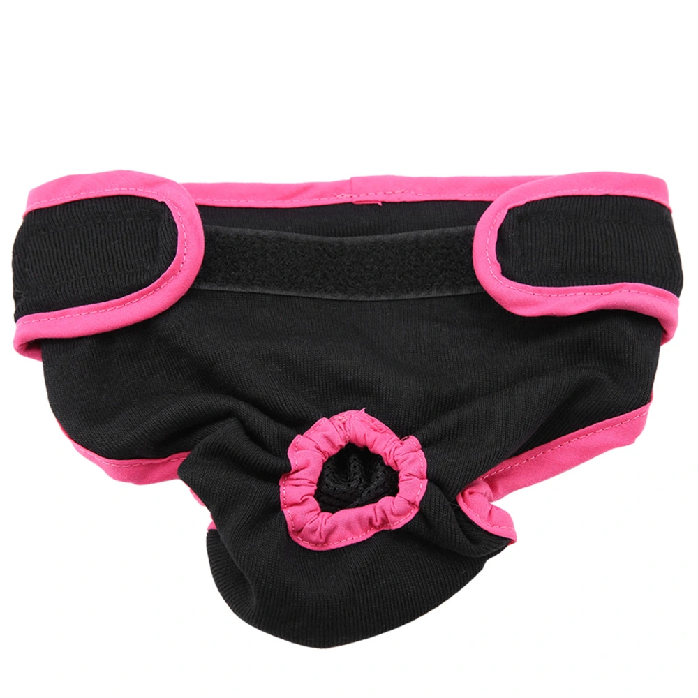 Dog Polyester Pants Puppy Underwear Female Physiological Pants Pet Sanitary Diaper (Black L)