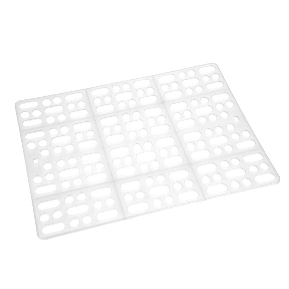 Durable Rabbit Cage Mat Easy to Clean Nest Pad for Guinea Pig Totoro (White)