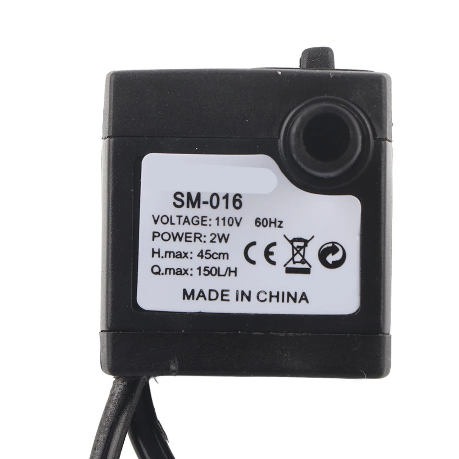 2W Ultra Quiet Submersible Water Pump with LED Light Fish Pond Aquarium Tank Fountain US Plug