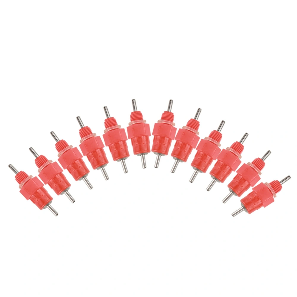 50 PCS Chicken Nipple Feeder Water Drinker Duck Hen Poultry for 3/4'PVC