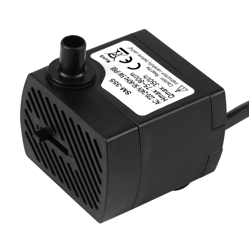 Mini Ultra Quiet Submersible Water Pump Fish Pond Aquarium Tank Fountain EU