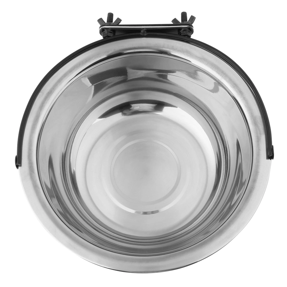 Dog Bowl Diner Dish Stainless Steel Hanging Medium Small Pet Puppy Cat Food Water Feeder XL