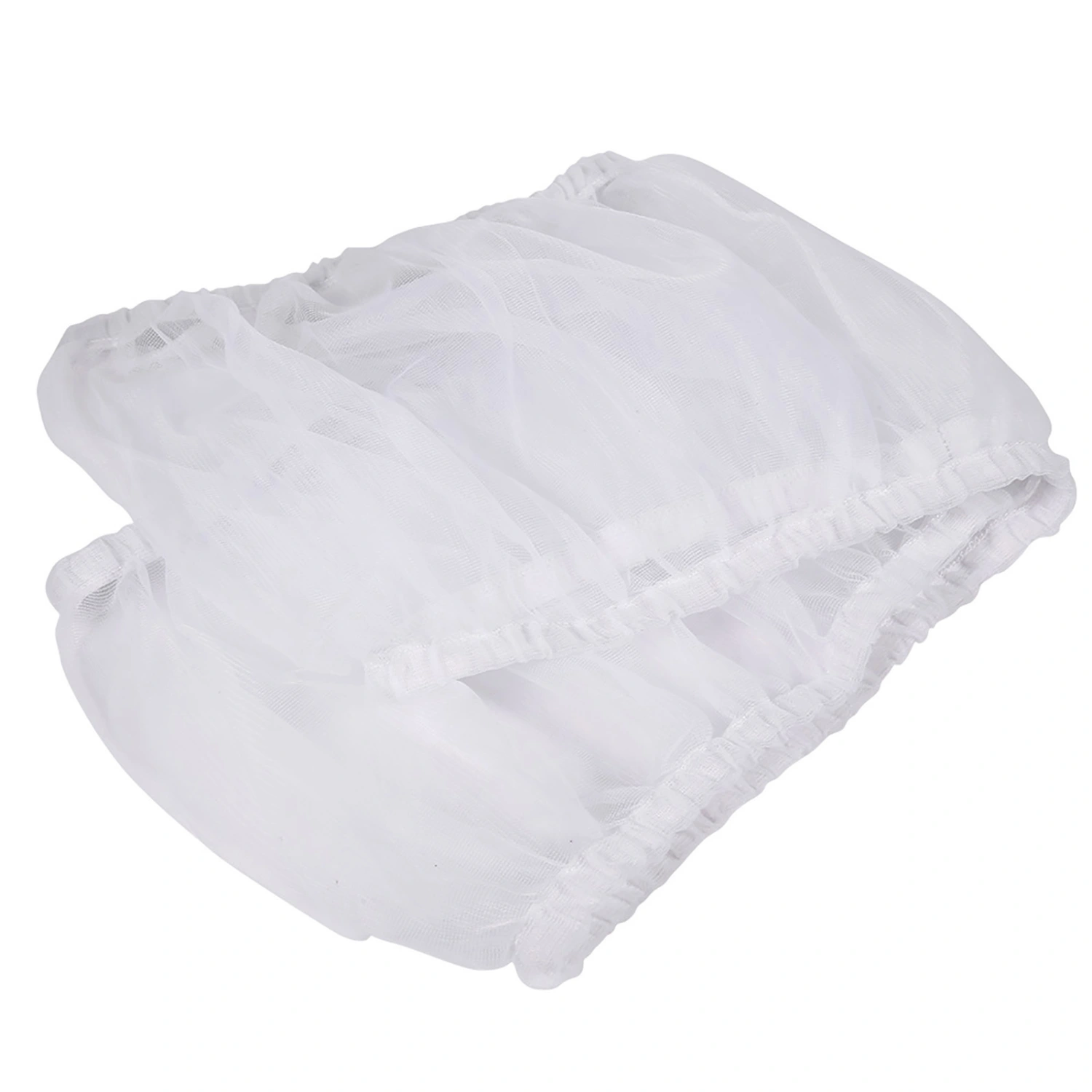 Soft Nylon Mesh Bird Parrot Cage Seed Catcher Cover Shell Guard Pet Products(White)