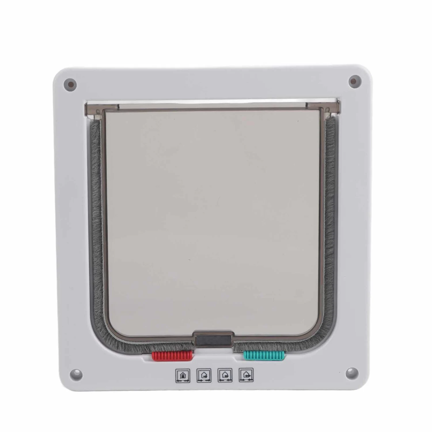 Size S 4 Way Lockable Pet Cat Small Dog Flap Door For Pet Care