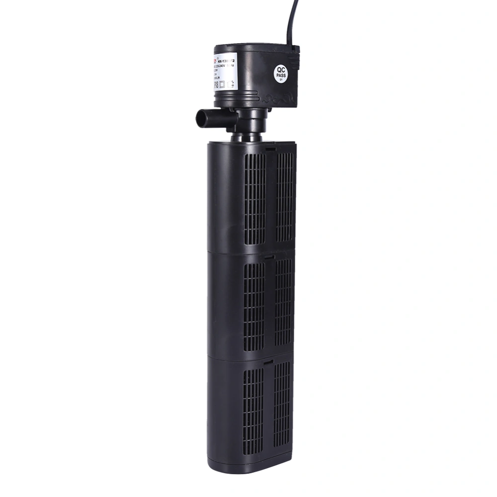 Multi function Aquarium Filter & Submersible Pump Purifier Fish Tank Tool EU Plug(25W)