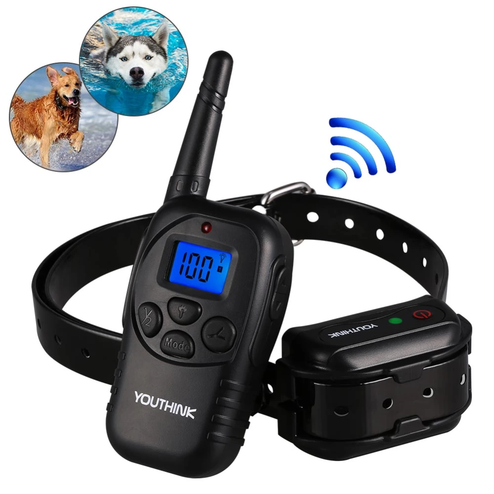 Deep Waterproof & Rechargeable Dog Training Collar with Remote for Large / Medium / Small Dogs