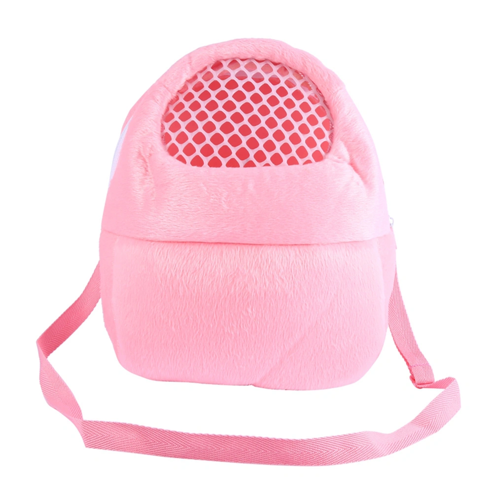 Pet Carrier Hamster Rat Hedgehog Rabbit Ferret Sleeping Outgoing Travel Packet Bag (Pink)