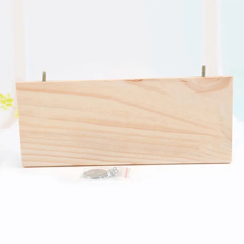 13*28cm Squirrel Hamster Wooden Stand Platform Toy Pets Jumping Climbing Springboard Toy