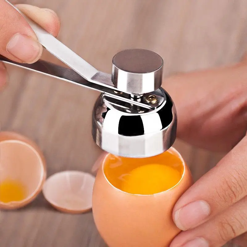 Maijiabao Stainless Steel Egg Topper Cutter Boiled Raw Egg Shell Opener Scissors Tool