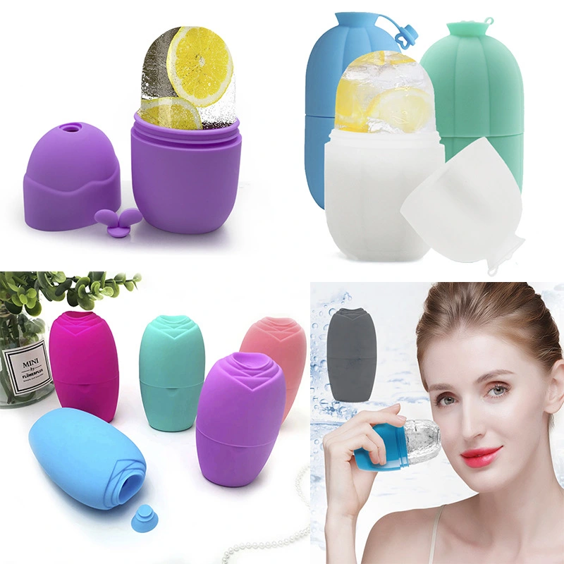 Convenient Face Ice Roller Practical Silicone Sunburn Repair Facial Beauty Cup Massager