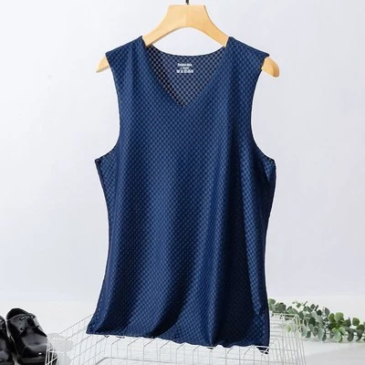 White Seamless Men's Top Vest