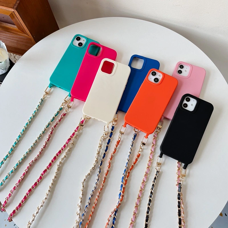 Classic Style Chain Phone Case Crossbody Leather Rope