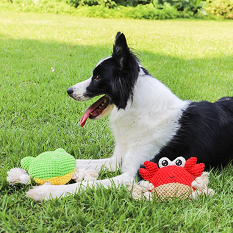 Interactive Dog Chewing Rope Tug Of War Pet Plush Toy