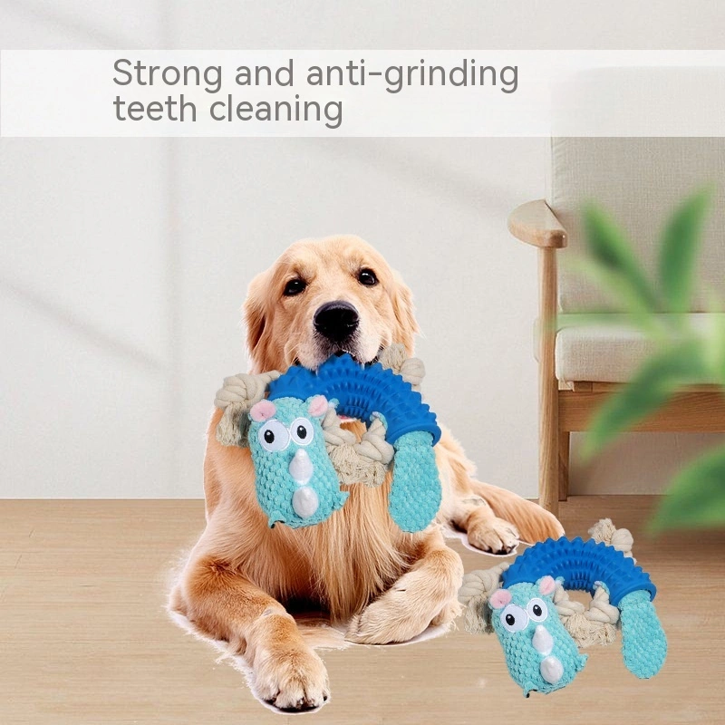 Pet Sounding Rubber Sleeve Animal Shape Bite-resistant Molar Dog Toy