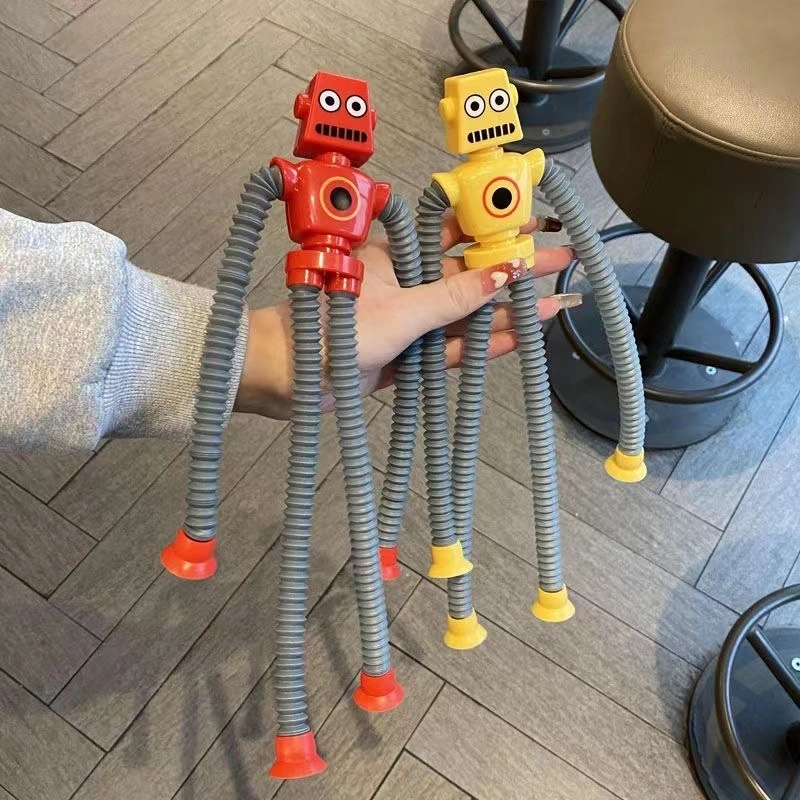 Fashion Sucker Robot Shape Telescopic Toy