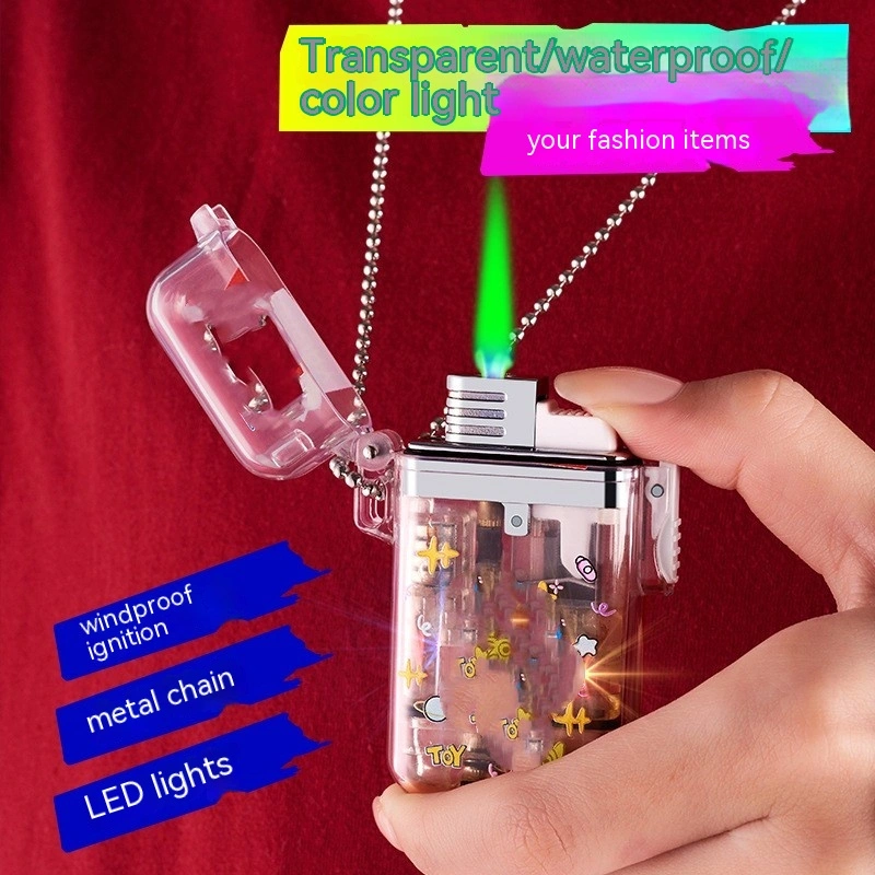 Transparent Case Waterproof Inflatable Lighter