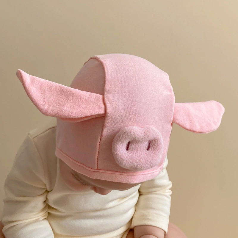 Spring And Autumn Thin Baby Pig Hat Cute