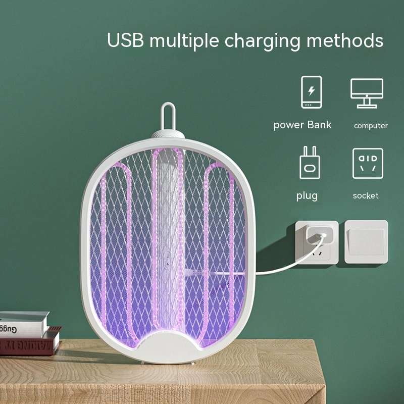 Rechargeable Household Strong Two-in-one Folding Mosquito Swatter