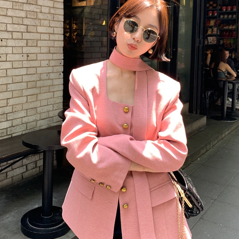 Korean Streamer Suit Jacket For Women