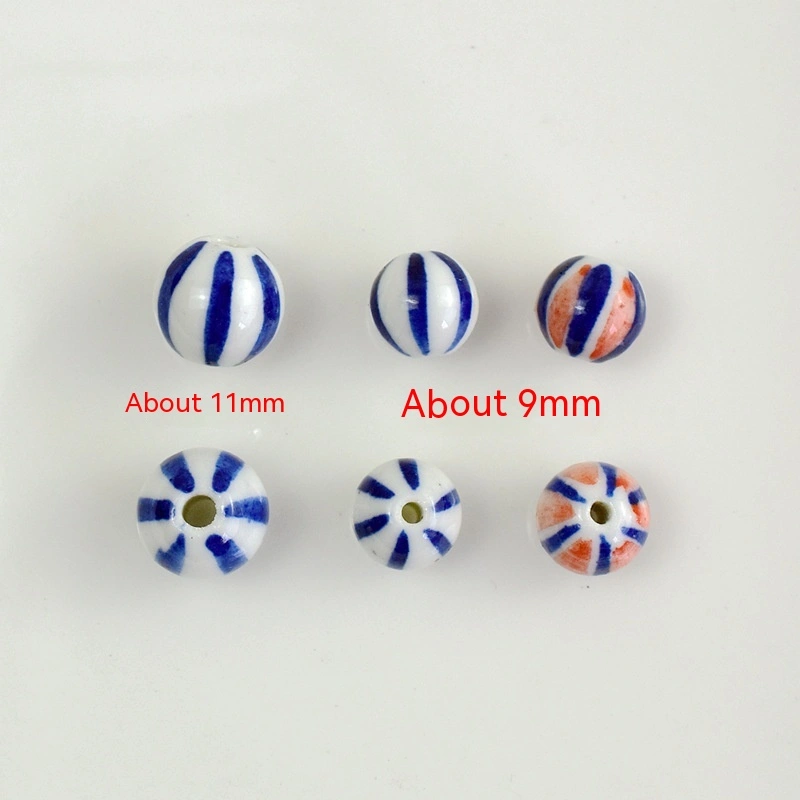 Blue And White Porcelain Ceramic Beads