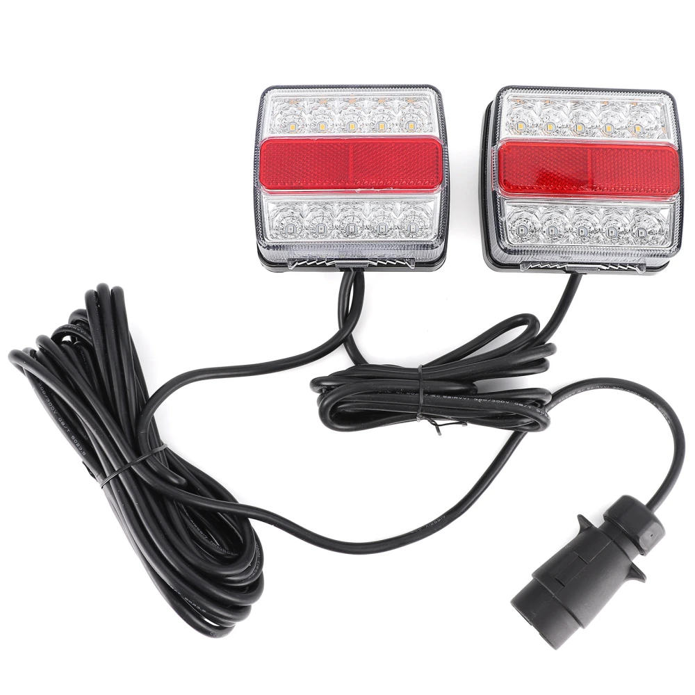 1 Pair of Magnetic LED Trailer Towing Lightboard Light Rear Tail Board Lamp W/ 10m Cable