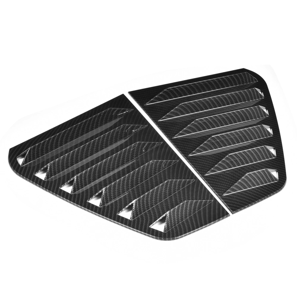 Pair of Side Vent Window Scoop Louver Trim Car Modification Fit for R Mk7/Mk7.5 2013-2020Carbon Fiber Style