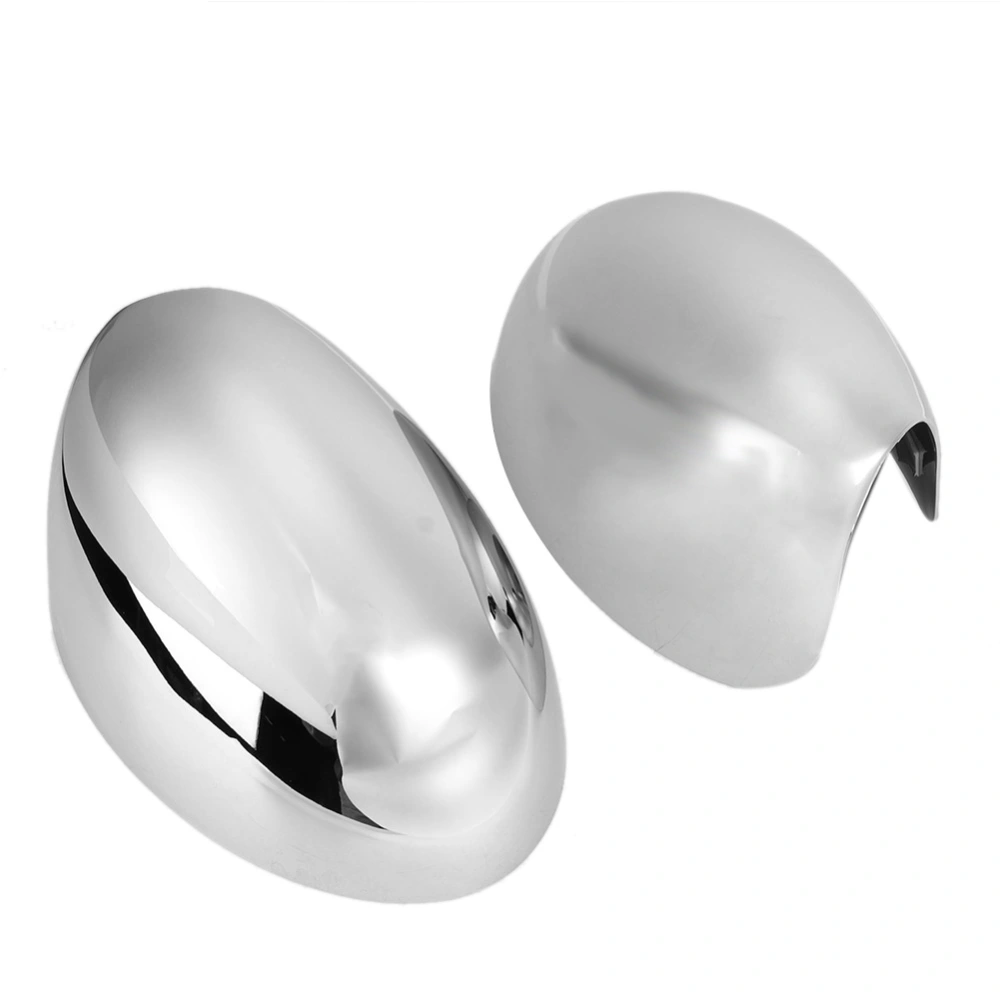 2pcs ABS Chrome Plating Right Left Door Rear View Wing Mirror Cover Cap Fits for Cooper 2001-2006