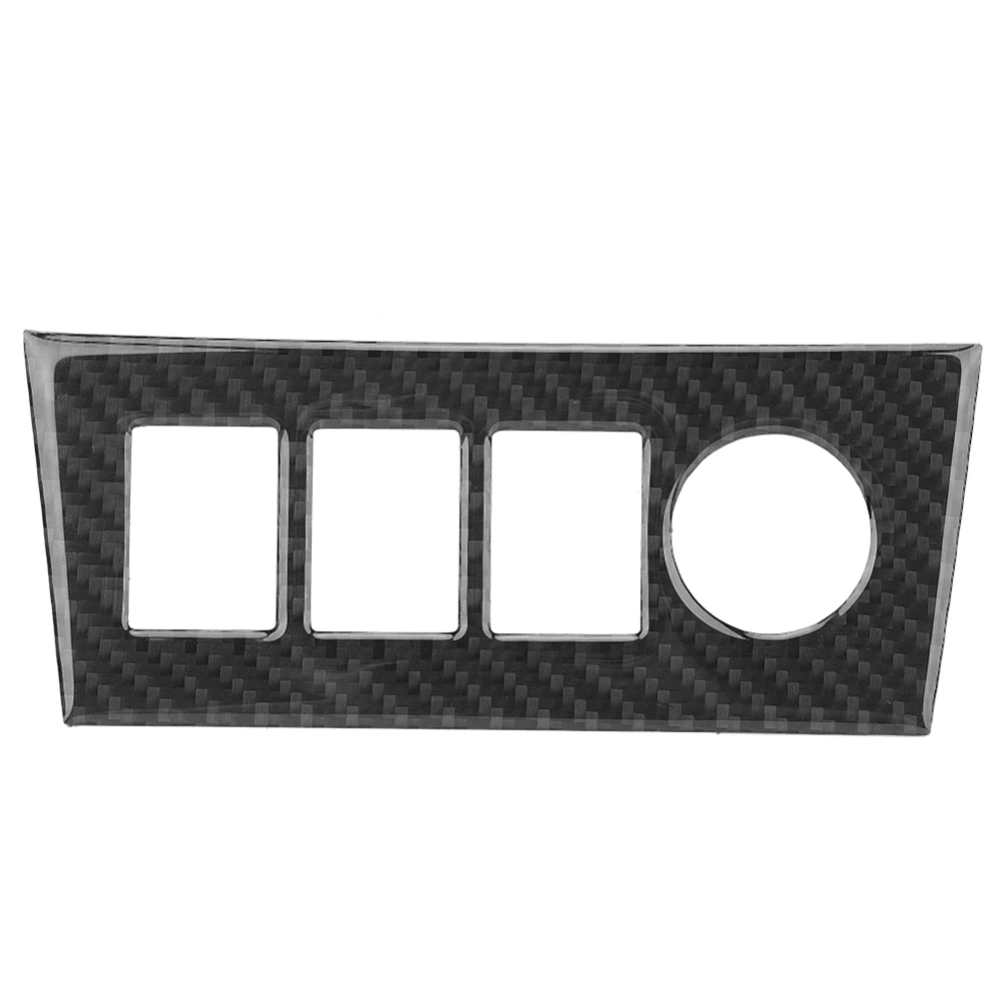 Carbon Fiber Sticker Center Console Cigarette Lighter Panel Trim Cover Interior Car Accessories Fit for Toyota RAV4 06-12