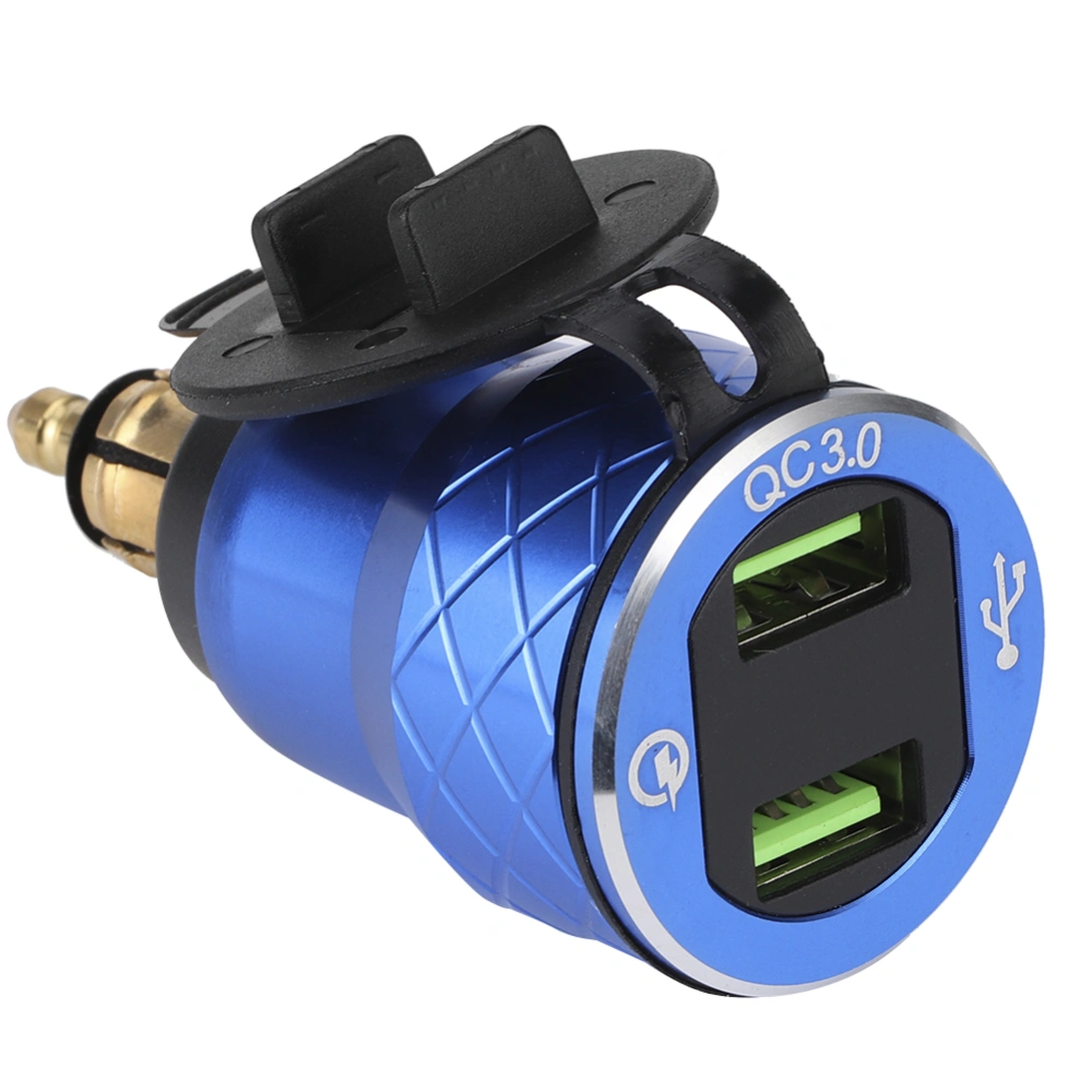 12V‑24V Motorcycle USB Port Power Charger Socket with LED Display