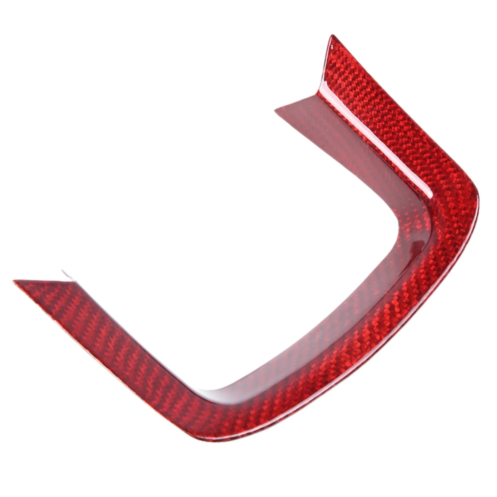 Car Steering Wheel Decoration Trim Red Carbon Fiber Fit for Range Rover Sport 14-17