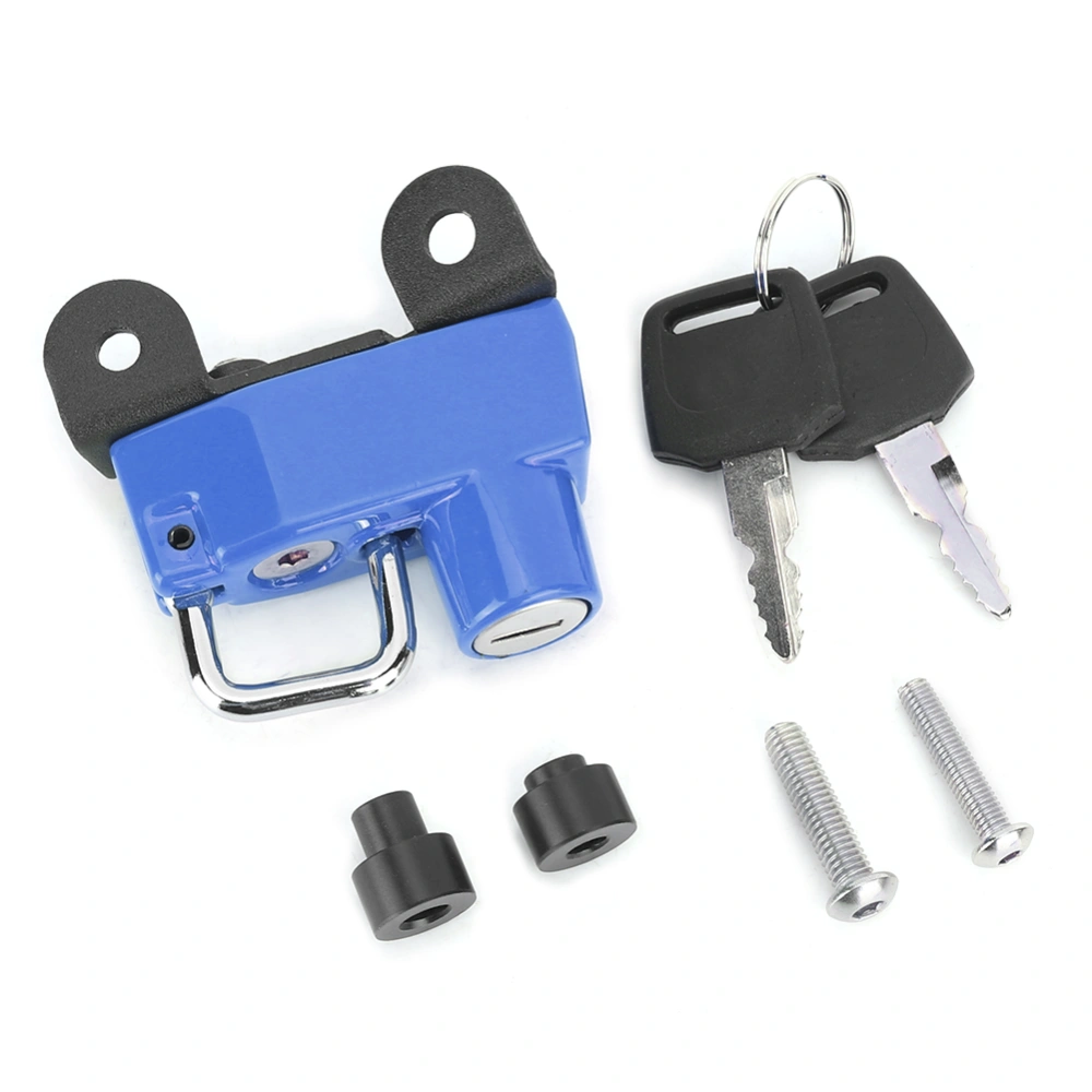 Anti Theft Helmet Lock Hook Fits for Ducati Scrambler 400/800 Models 2015+ Motorcycle Modified(Blue )