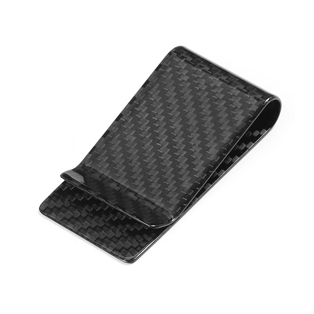 Universal Car Carbon Fiber Visor Fashion Wallet Credit Card Money Holder Bill Clip