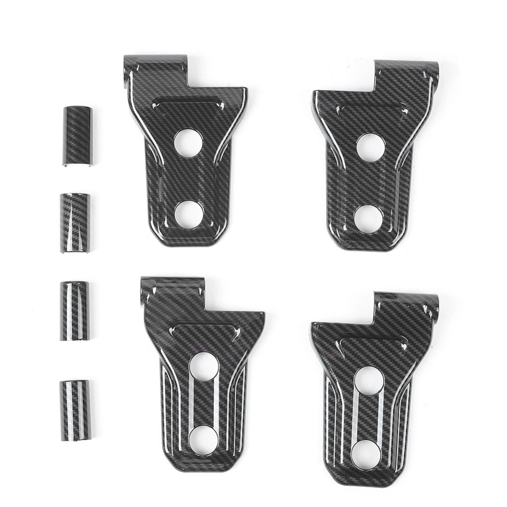 8Pcs Carbon Fiber Texture Door Hinge Cover Trim Fit for Jeep Wrangler JL 2018+