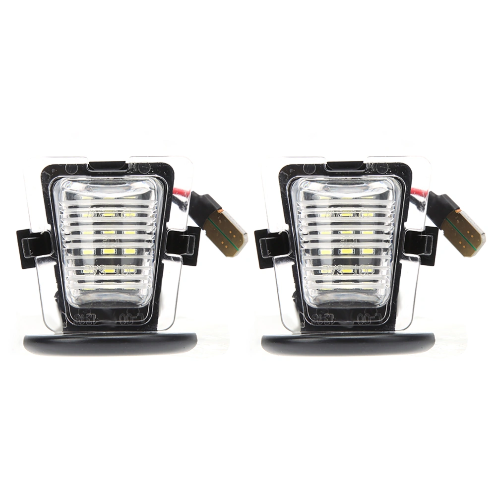 Pair of LED License Number Plate Lamp Light Fit for Jeep Wrangler JK 2007-2018DC12V