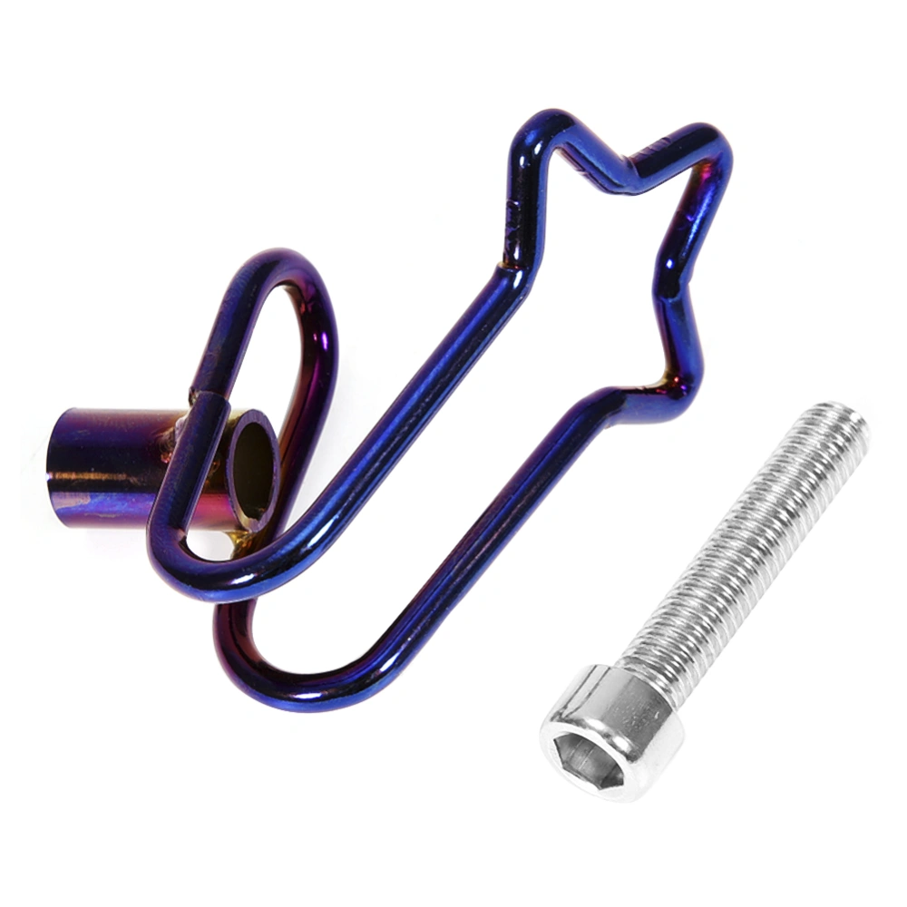 Universal Motorcycle Modified 0.1inch Stainless Steel Hook Hanger (Electroplated Colorful Blue)