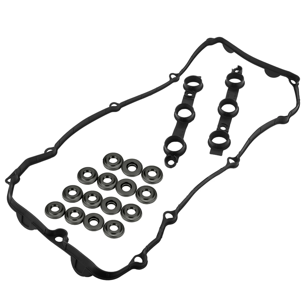 BuyWeek Valve Cover Gasket Set Fit For E46 E39 E83 E85 E53 320I 325I 330I 525I X3 X5 Z4 11120030496